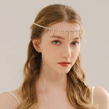 Bridal Head Chain Rhinestone Headbands Women Party Bride Headpiece