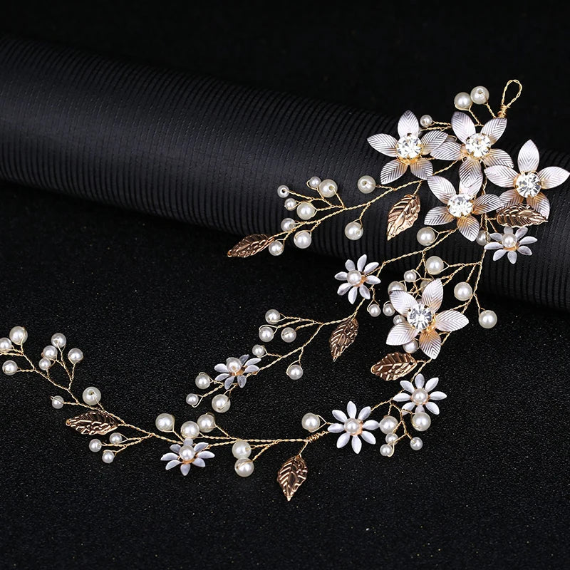 Bohemian Bridal Headband Jewelry Floral Hair Accessories