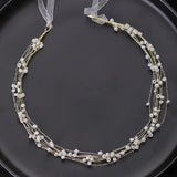 Pearl Headband Hand-woven Headdress Bridal Wedding Accessories