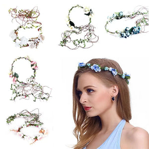 Seaside Holiday Floral Crown for Wedding Party Decor