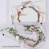Seaside Holiday Floral Crown for Wedding Party Decor