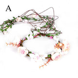 Seaside Holiday Floral Crown for Wedding Party Decor