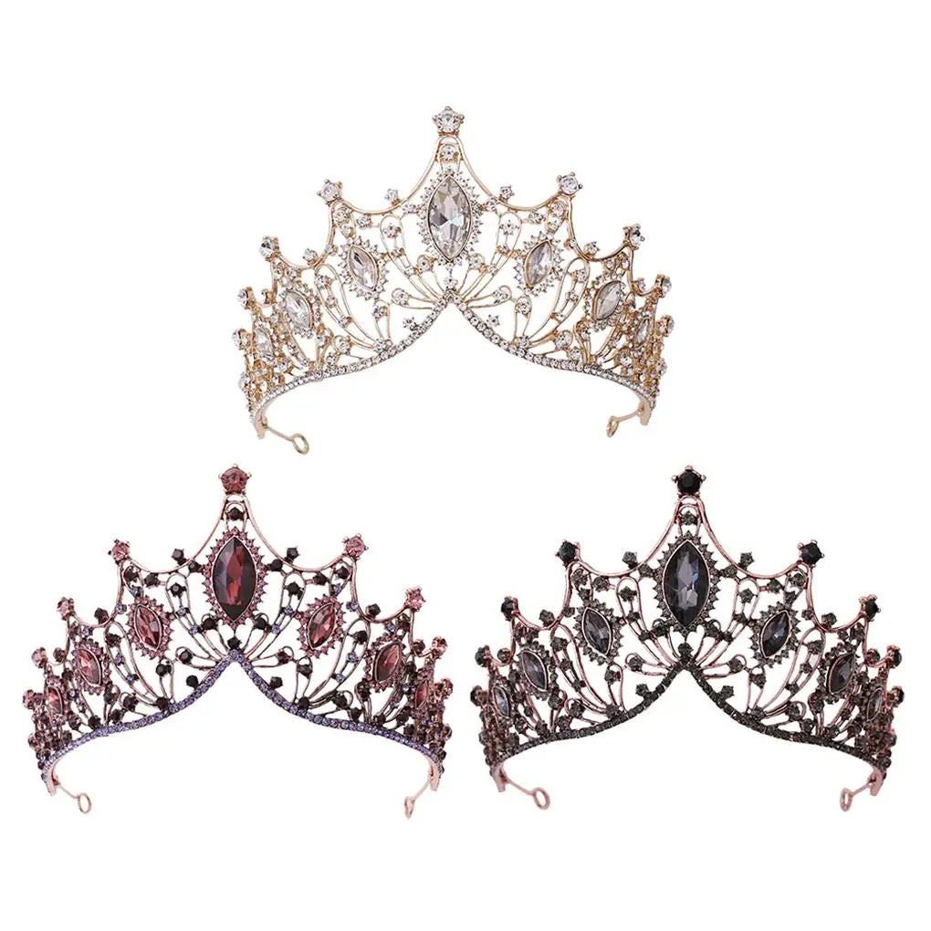 Vintage Bridal Headband Baroque Style Wedding Rhinestone Women Headwear