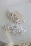 Porcelain Flower Headband Vintage Hair Combs Hairpins For Brides