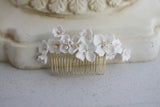 Porcelain Flower Headband Vintage Hair Combs Hairpins For Brides