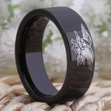 Navy Seals Military Ring Women Men's Tungsten Comfort Fit Ring
