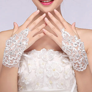 Bridal Lace Bracelets Wedding Accessories Hand Chains Rhinestone Jewelry