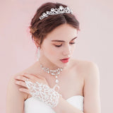 Bridal Lace Bracelets Wedding Accessories Hand Chains Rhinestone Jewelry