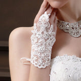 Bridal Lace Bracelets Wedding Accessories Hand Chains Rhinestone Jewelry