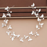 Bridal Pearl Headband Wedding Hair Accessories Rhinestone Crystal Tiara