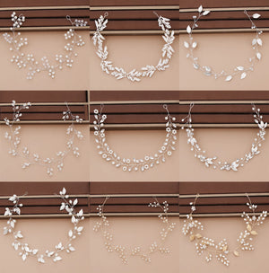 Bridal Pearl Headband Wedding Hair Accessories Rhinestone Crystal Tiara