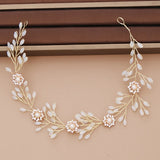 Bridal Pearl Headband Wedding Hair Accessories Rhinestone Crystal Tiara