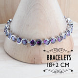 Bridal Silver 925 Jewelry Sets Purple Zircon