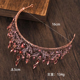 Bridal Tiara Halloween Crown Princess Queen Rhinestone Headband