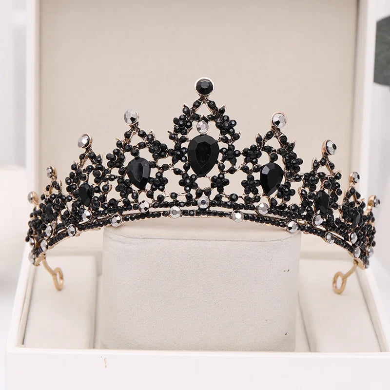 Bridal Tiara Halloween Crown Princess Queen Rhinestone Headband