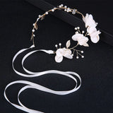 Pink Bridal Veil Fabric Hairband Girls Bridesmaid Dress Accessories