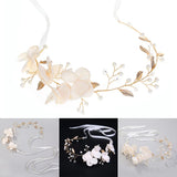 Pink Bridal Veil Fabric Hairband Girls Bridesmaid Dress Accessories