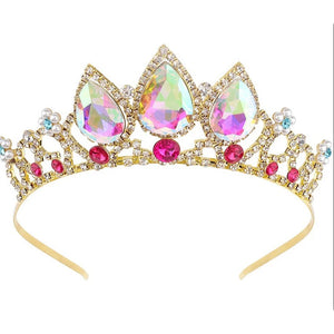 Bridal Wedding Crown Princess Crystal Tiara Headdress
