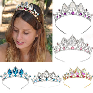 Bridal Wedding Crown Princess Crystal Tiara Headdress