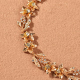 Bridal Wedding Crystal Headband Rhinestone Hairband Flower Decoration