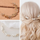 Bridal Wedding Crystal Headband Rhinestone Hairband Flower Decoration
