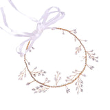 Bridal Wedding Flower Headband Hair Vine Pearl Crystal Hair Jewelry