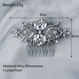 Crystal Hair Comb Clips Rhinestone Hair Jewelry Bridal Headpiece