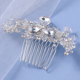 Crystal Hair Comb Clips Rhinestone Hair Jewelry Bride Headpiece