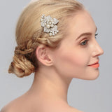 Crystal Hair Comb Clips Rhinestone Hair Jewelry Bridal Headpiece