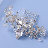 Crystal Hair Comb Clips Rhinestone Hair Jewelry Bride Headpiece