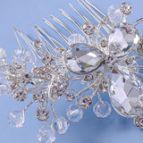 Crystal Hair Comb Clips Rhinestone Hair Jewelry Bride Headpiece
