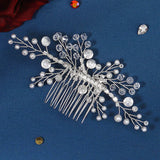 Crystal Flower Hair Combs Clips for Bridal Wedding
