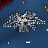 Crystal Flower Hair Combs Clips for Bridal Wedding