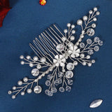 Crystal Flower Hair Combs Clips for Bridal Wedding
