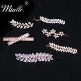 CZ Hair Comb Clips Jewelry for Women Headband Bride Prom