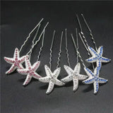 Bridal Rhinestone Hair Pins Forks Pearl Hairpins