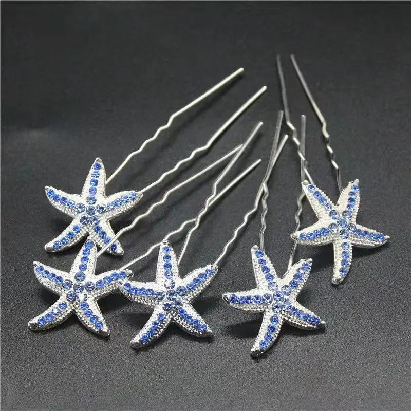 Bridal Rhinestone Hair Pins Forks Pearl Hairpins