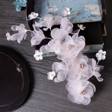 Pearl Hairband Fairy Pink Wreath Head Flower Crown