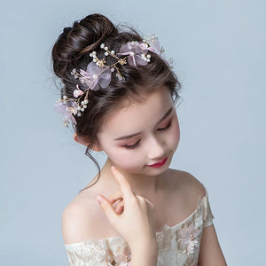 Pearl Hairband Fairy Pink Wreath Head Flower Crown