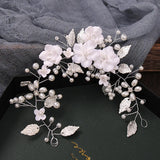 Pearl Hairband Fairy Pink Wreath Head Flower Crown