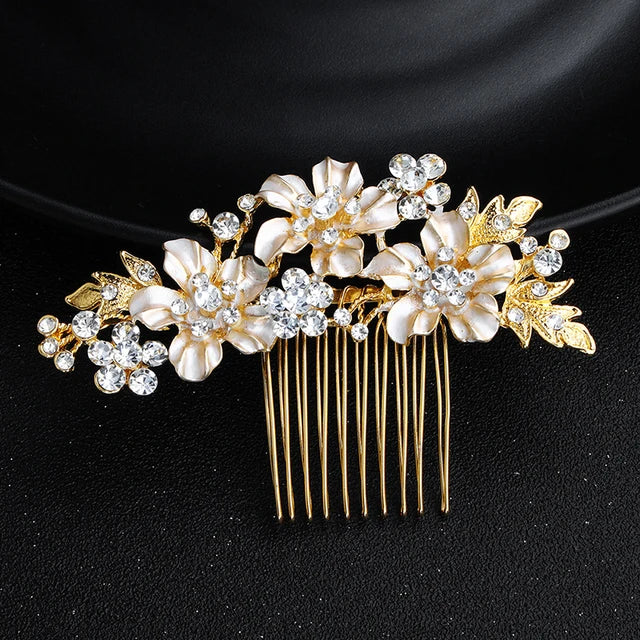Bridal Wedding Hair Combs Shining Rhinestone Headpieces