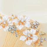 Bridal Wedding Hair Combs Shining Rhinestone Headpieces