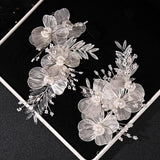 Bridal Wedding Hairband Pearl Corsage Wrist flower for Women
