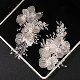 Bridal Wedding Headband Tiara Pearl Hairpin Hair Clip for Women Bride