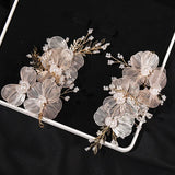 Bridal Wedding Headband Tiara Pearl Hairpin Hair Clip for Women Bride