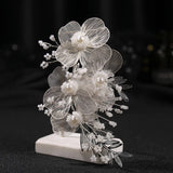 Bridal Wedding Headband Tiara Pearl Hairpin Hair Clip for Women Bride
