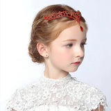 Bridal Wedding Jewelry Silver Red Forehead Hair Accessories Bride Head Chain