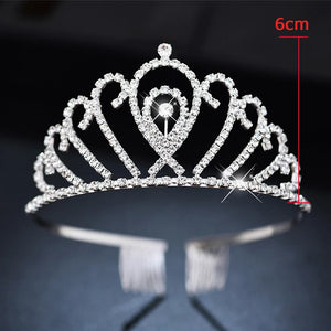 Bridal Rhinestone Crown Headband Hair Accessories Party Jewelry
