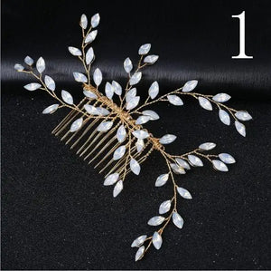 Bridal Wedding Rhinestone Hair Comb Bride Head Ornaments