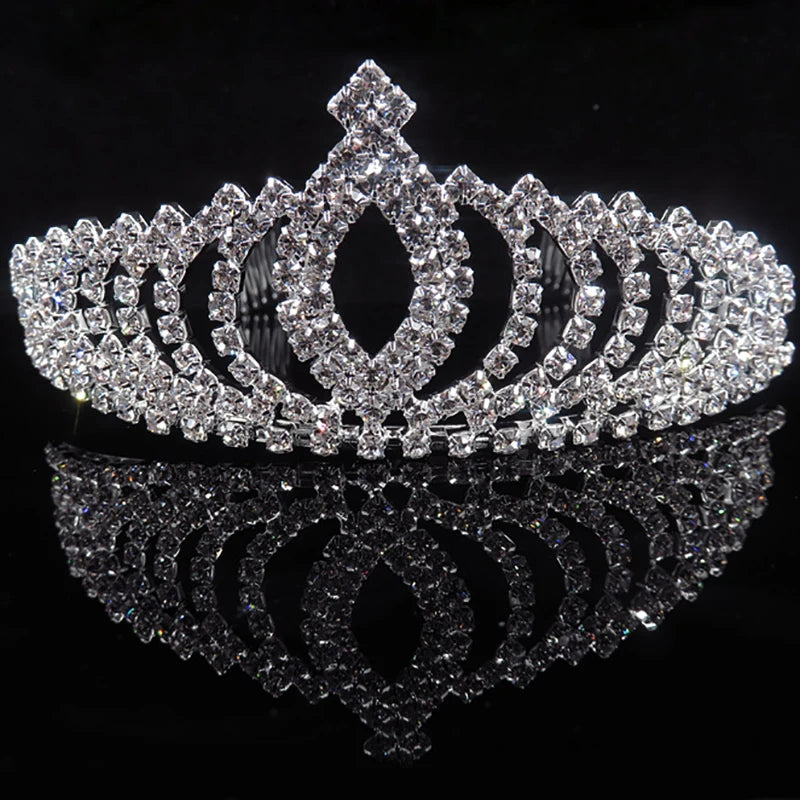 Crystal Bridal Wedding Tiara Crown Comb Hair Accessories